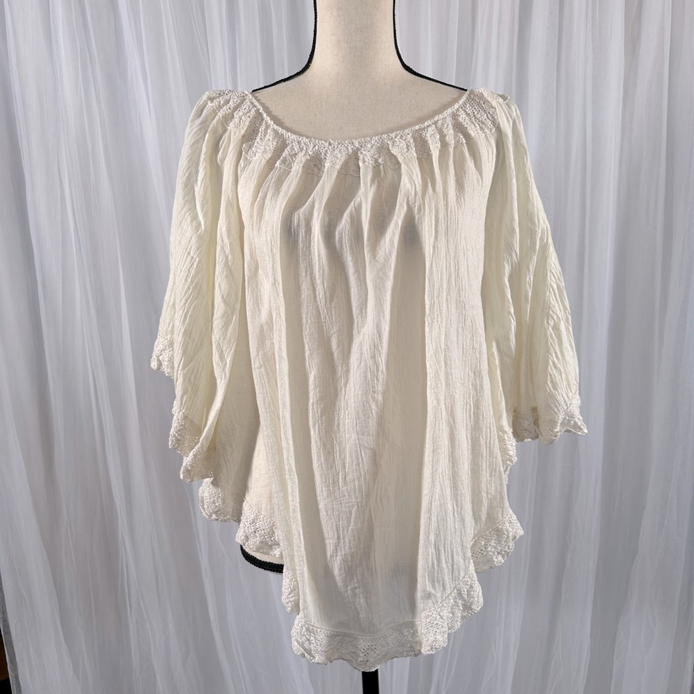 Flowy White Tunic